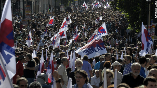 General ?strike in Greece on 17 October 2012